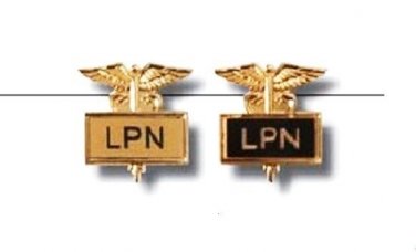 LPN Lapel Pin Licensed Practical Nurse Inlaid Framed Caduceus 2 Colors 3502 New