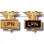 LPN Lapel Pin Licensed Practical Nurse Inlaid Framed Caduceus 2 Colors 3502 New