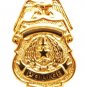 Police Officer Tie Tac Badge Eagle Top Gold Plated Policeman Shield P3600 New