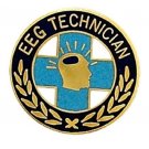 EEG Technician Pin Graduation Recognition Lapel Collar Pins Gold Plate 986 New