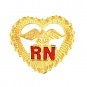RN Pin Heart Caduceus Beaded Registered Nurse Graduation Pinning Ceremony Pins