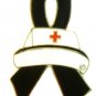 Black Ribbon Lapel Pin Awareness Nurse Cap Nursing Melanoma Cancer Cause New