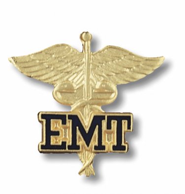 EMT Lapel Pin Caduceus Wings Medical Officer Graduation Recognition Emblem 1090