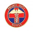 Private Duty Nurse  Lapel Pin Professional Nursing Red Cross Caduceus 5025 New
