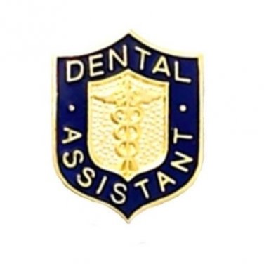 Dental Assistant Lapel Pin Dentistry Asst Caduceus Red Shield Emblem 817 New