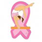 Breast Cancer Awareness Pin Pink Ribbon Lady Girl Gymnast Gymnastics New