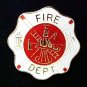 Fire Department Lapel Pin Maltese Cross Fireman Fighting Fires Ladder Hat Ax New