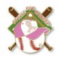 Breast Awareness Pin Pink Ribbon Baseball Bat Hat Strike Out Cancer Cap Tac New