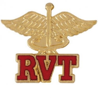 RVT Pin Registered Veterinary Technician Caduceus Graduation Recognition New