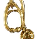 Stethoscope Lapel Pin Tac Gold Plate Dr Nurse Vet Medical Center Hospital New