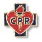 CPR Lapel Pin Tac Red Heart Blue Cross Medical EMT EMS Student Graduation New