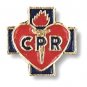 CPR Lapel Pin Tac Red Heart Blue Cross Medical EMT EMS Student Graduation New