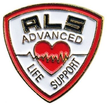 Advanced Life Support Pin ALS Medical Emblem Lapel Collar Heart EMT EMS New