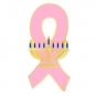 Pink Ribbon Menorah Lapel Pin Breast Cancer Awareness Jewish Faith Support New