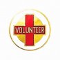 Volunteer Red Cross Lapel Pin Emblem Insignia Volunteers 928 New