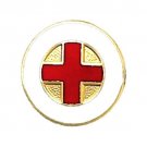 Red Cross Lapel Pin Medical Insignia Emblem American Volunteers 5021 New