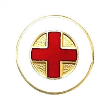 Red Cross Lapel Pin Medical Insignia Emblem American Volunteers 5021 New