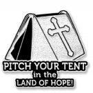 Faith Hope Cross Spiritual Pin Religious Awareness White Tent Land of Hope New
