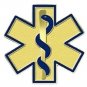 Blue Star of Life Lapel Pin EMT EMS Professional Gold Plated Medical 108 New