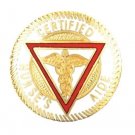CNA Lapel Pin Certified Nurse's Aide Caduceus Gold Plated Medical Emblem New