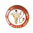 Pediatric Nurse Medical Lapel Pin with Stethoscope Caduceus 111 New