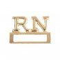 RN ID Badge Holder Nurse Registered Nurse Pin Tac Prestige Gold Plated 9310 New