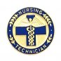 Nursing Technician Lapel Pin Blue Cross Caduceus Medical Emblem Graduation 5048