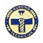 Nursing Technician Lapel Pin Blue Cross Caduceus Medical Emblem Graduation 5048