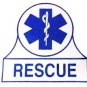 Window Decal Rescue Blue Star of Life EMT EMS Sticker Fireman Decals New