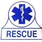 Window Decal Rescue Blue Star of Life EMT EMS Sticker Fireman Decals New