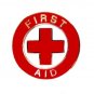 First Aid Red Cross Collar Pin Device Nickel Trim Double Clutch Backs 69S2 New