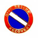 Dive Rescue Recovery Lapel Pin Gold Scuba Diver Flag Diving Team 68G1 M New