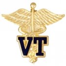 VT Caduceus Lapel Pin Veterinary Technician Emblem Vet Office Graduation New