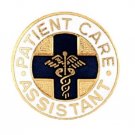 Patient Care Assistant Pin Medical Emblem Blue Cross Caduceus Graduation New