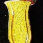 Yellow Awareness Ribbon Pin Icy Tropical Drink Hurricane Glass Cause Cancer New