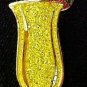 Yellow Awareness Ribbon Pin Icy Tropical Drink Hurricane Glass Cause Cancer New