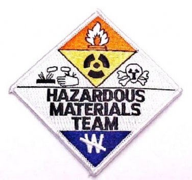 HAZ MAT Patch Hazardous Materials Team Embroidered Shoulder Chest Patches New