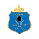 Licensed Hair Stylist Pin Scissors Head Crown Graduation Recognition 927 New