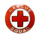 Rescue Squad Lapel Pin Tac Red Cross EMS Nickel Military Clutch Back 70S1 New