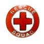 Rescue Squad Lapel Pin Tac Red Cross EMS Nickel Military Clutch Back 70S1 New