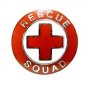 Rescue Squad Lapel Pin Tac Red Cross EMS Nickel Military Clutch Back 70S1 New