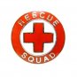 Rescue Squad Collar Pin Device Nickel Plated Silver Red Cross EMS 70S2 New
