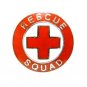 Rescue Squad Collar Pin Device Nickel Plated Silver Red Cross EMS 70S2 New