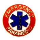 Emergency Paramedic Collar Device Pin 64G2 Gold Red Blue Star of Life Lapel New