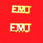 EMT Collar Pin Set Gold 3/8" Cut Out Letters Emergency Medical Technician 2462