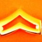 Corporal Collar Pin Device 3/4" Gold Chevron Set Rank Insignia Police 302 New