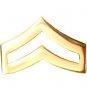 Corporal Collar Pin Device 3/4" Gold Chevron Set Rank Insignia Police 302 New