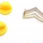Corporal Collar Pin Device 3/4" Gold Chevron Set Rank Insignia Police 302 New