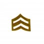 SGT Chevron 3/4" Collar Pin Gold Rank Insignia Sergeant Police Military P304 New