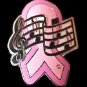 Breast Cancer Music Note Lapel Pin Musician Band Pink Ribbon Awareness New